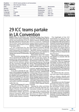 29 ICC Teams Partake