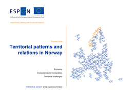 Territorial Patterns and Relations in Norway