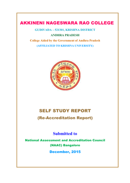Akkineni Nageswara Rao College Self Study Report