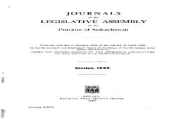 Journals Legislative Assembly