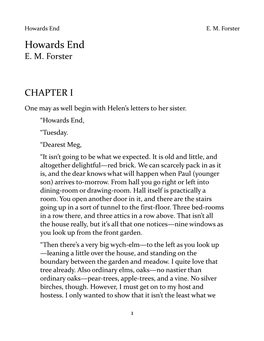 Howards End E