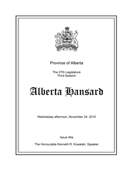 Alberta Hansard