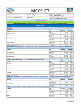 MCCS ITT Mon - Fri: 9 A.M