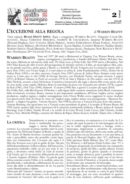 L'eccezione Alla Regola