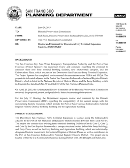 DATE: June 24, 2015 TO: Historic Preservation Commission FROM