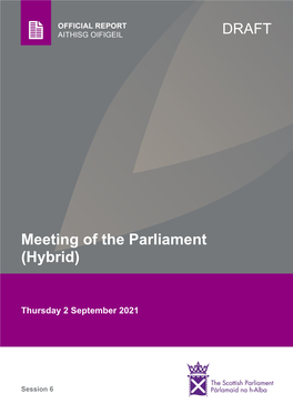 Meeting of the Parliament (Hybrid)