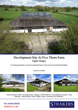 Development Site at Five Thorn Farm Upper Seagry