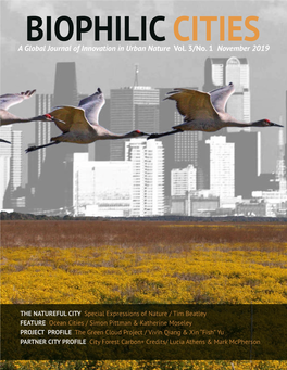 A Global Journal of Innovation in Urban Nature Vol. 3/No. 1 November 2019