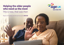 Helping the Older People Who Need Us the Most This Is Now, That Was Then