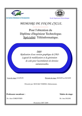 Memoire De Fin De Cycle