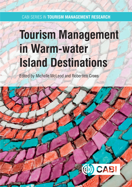 Tourism Management in Warm-Water Island Destinations CABI Series in Tourism Management Research