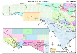 Outback Road Names RACK PLAN 768 Sheet 1 Adjoins $1