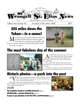 Wrangell St. Elias News November & December 2007 Page 1
