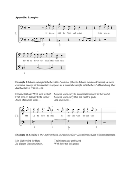 Libretto Johann Andreas Cramer). a More Extensive Excerpt of This Recitative Appears As a Musical Example in Scheibe’S “Abhandlung Über Das Recitative I” (236–41