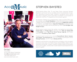 Stephen Baysted Composer Profile