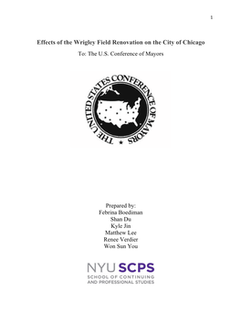 Effects of the Wrigley Field Renovation on the City of Chicago