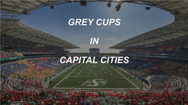 Hosting the 2020 Grey Cup in Regina, Saskatchewan