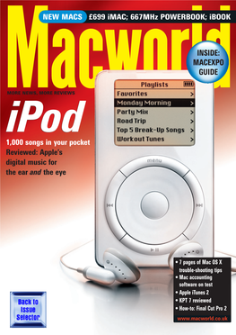 EXPO ISSUE 2001 Join in the Live IT Debates on Macworld Online Forum (