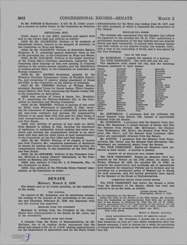 3012 Congressional Record-Senate Senate