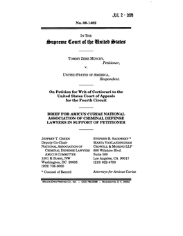 Brief Amicus Curiae of National Association Of