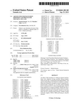 (12) United States Patent (10) Patent No.: US 8,841,381 B2 Yamada Et Al