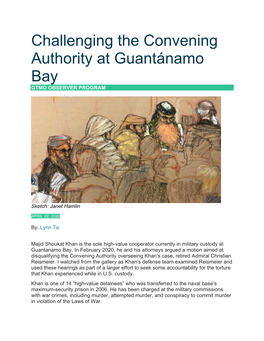 Challenging the Convening Authority at Guantánamo Bay GTMO OBSERVER PROGRAM