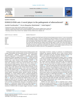 S100A12-CD36 Axis a Novel Player in the Pathogenesis Of