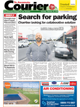 Te Awamutu Courier Thursday, February 22, 2018 Bring out Your Valuables