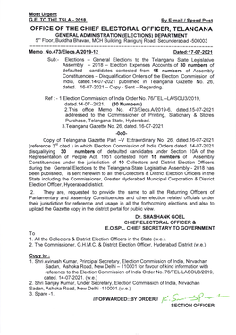 General Elections to the Telangana State Legislative Assembly