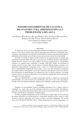 89 Estudio Geoambiental De La Cuenca De Guanabo