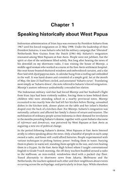 Speaking Historically About West Papua