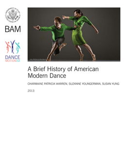A Brief History of American Modern Dance