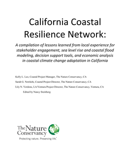 California Coastal Resilience Network