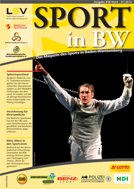 In BW Das Magazin Des Sports in Baden