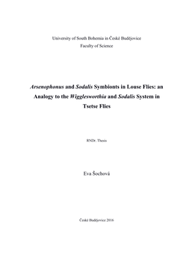 Arsenophonus and Sodalis Symbionts in Louse Flies: an Analogy to the Wigglesworthia and Sodalis System in Tsetse Flies