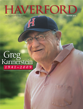 KANNERSTEIN: GREG Greg Kannerstein 1941–2009 WINTER 2010 32 35