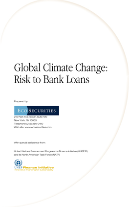 Global Climate Change: Risk to Bank Loans