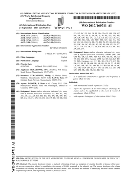 WO 2017/160711 Al 21 September 2017 (21.09.2017) P O P C T