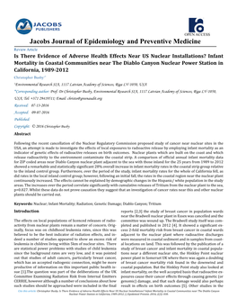 Study by Leading European Radiation Expert Dr. Christopher Busby