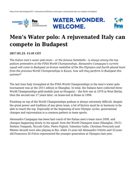 Men's Water Polo