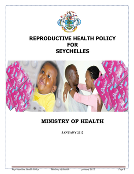 Reproductive Health Policy 2012