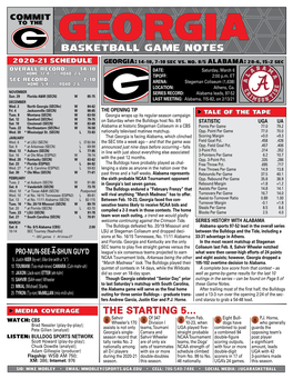 Basketball Game Notes