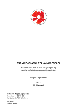 Tjáningar- Og Upplýsingafrelsi