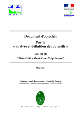 Document D'objectifs