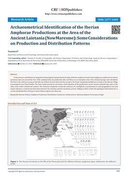 Archaeometrical Identification of the Iberian