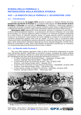 Storia Della Formula 1 Metodologia Della Ricerca Storica