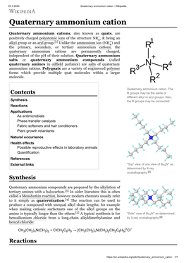 Quaternary Ammonium Cation - Wikipedia