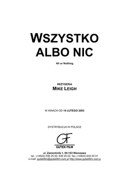 WSZYSTKO ALBO NIC Pressbook