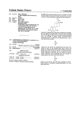 United States Patent [11] 3,626,061 72) Inventors John C