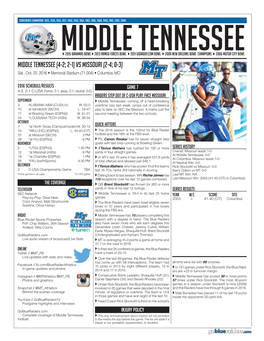 2016 MT Game Notes.Indd